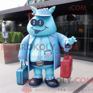 Postava maskota Sky Blue...