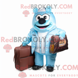 Sky Blue Bbq Ribs maskot...
