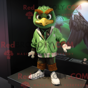 Green Hawk maskot kostume...