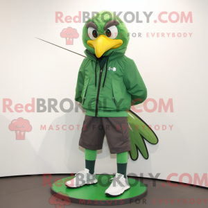 Green Hawk-maskotdraktfigur...