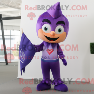 Purple Arrow Of Love mascot...
