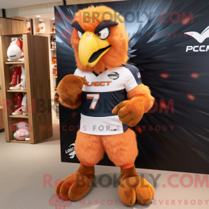 Peach Eagle maskot kostume...