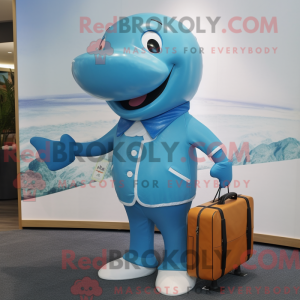 Personaggio mascotte balena...