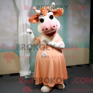 Postava maskota Peach Cow...
