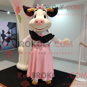 Peach Cow-maskotdraktfigur...