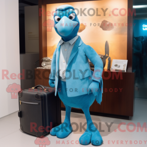Disfraz de mascota Sky Blue...