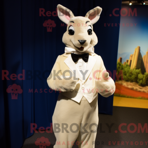 Cream Kangaroo mascot...