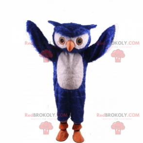 Mascote corujinha azul - Redbrokoly.com