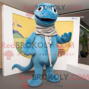 Sky Blue Snake mascot...