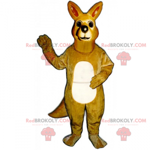 Mascotte de petit kangourou - Redbrokoly.com