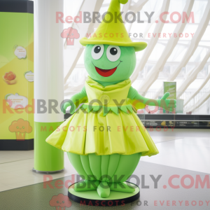 Lime Green Hourglass mascot...
