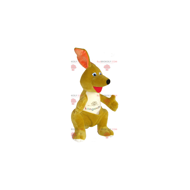 Lille kænguru-maskot med lomme - Redbrokoly.com