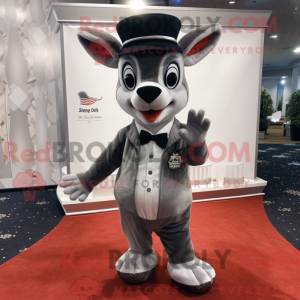 Silver Deer mascot costume...