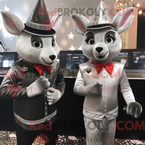 Silver Deer-mascottekostuum...