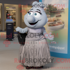 Grijs Gyro-mascottekostuum...