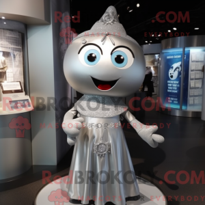 Silver Pho mascot costume...