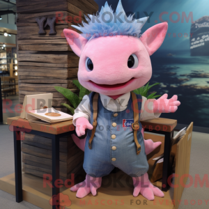 Rosa Axolotls máscara de...