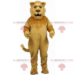 Mascotte de petit lion beige - Redbrokoly.com