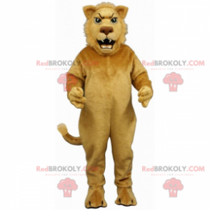 Liten beige løve maskot - Redbrokoly.com