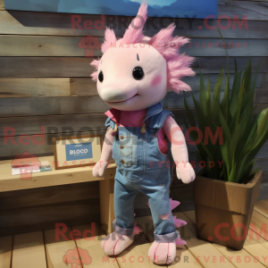Rosa Axolotls máscara de...