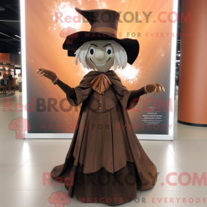 Bruine heks mascottekostuum...