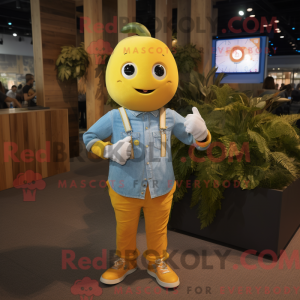 Yellow Pumpkin mascot...