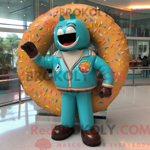 Turkis Donut maskot kostume...