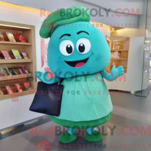 Turquoise Zucchini mascot...