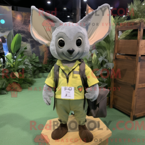 Oliven Bat maskot kostume...