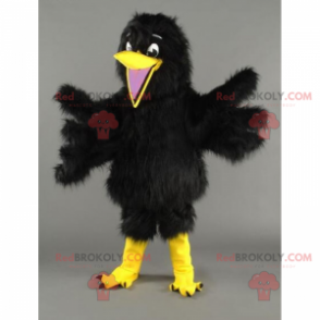 Maskot malý pták s měkkým černým peřím - Redbrokoly.com