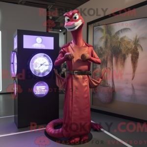 Maskotdraktfigura Maroon...
