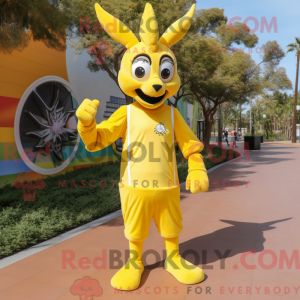 Lemon Yellow Gazelle mascot...