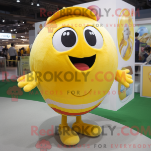 Gul baseball bold maskot...