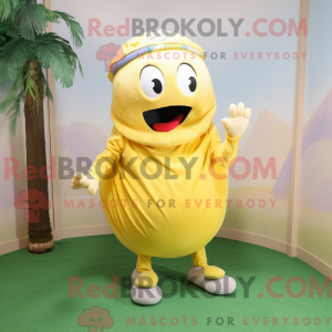Gul baseball bold maskot...