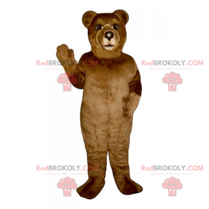 Little brown bear mascot - Redbrokoly.com