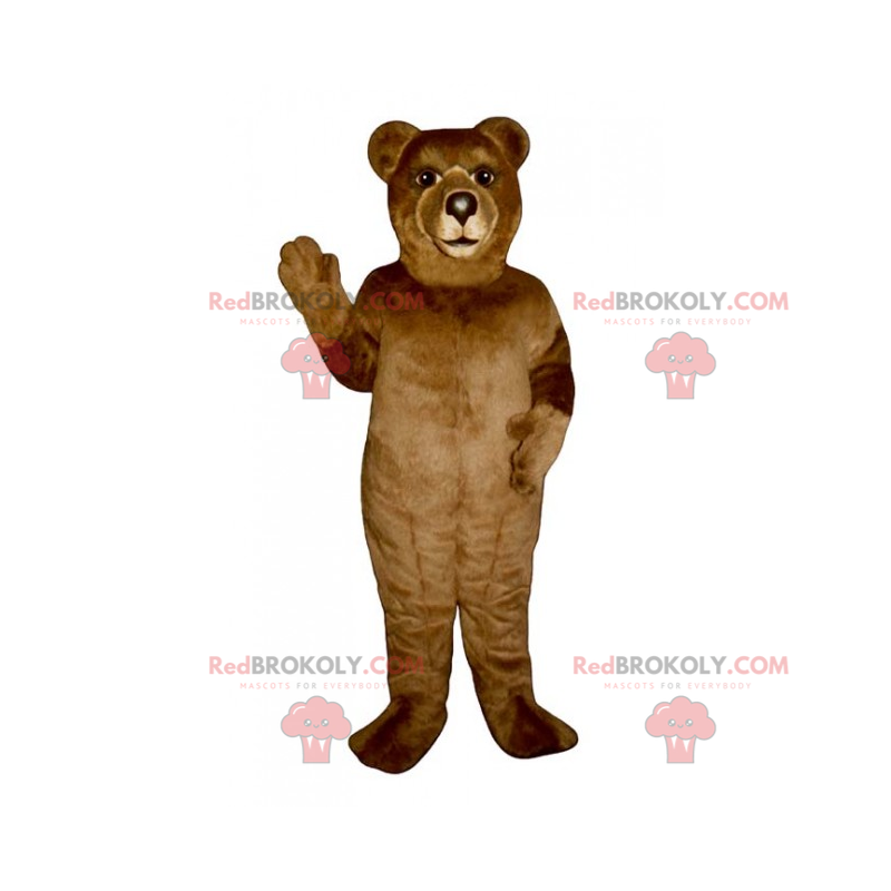 Mascotte de petit ours brun - Redbrokoly.com