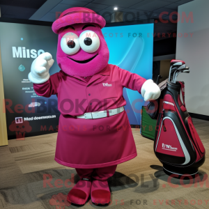 Magenta Golf Bag máscara de...