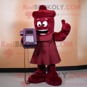 Maroon Phone...