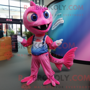 Pink Barracuda mascot...