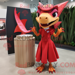 Red Dimorphodon mascot...
