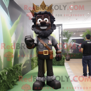 Black King-mascottekostuum...
