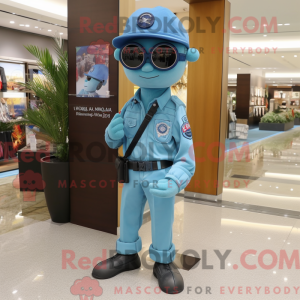 Postava maskota Sky Blue...