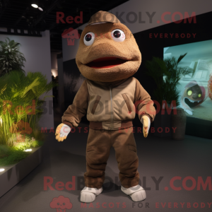 Brown Cod maskot kostyme...