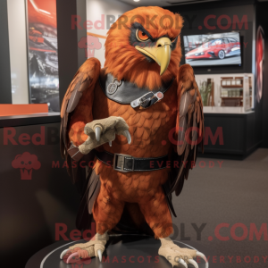 Rust Hawk mascotte kostuum...