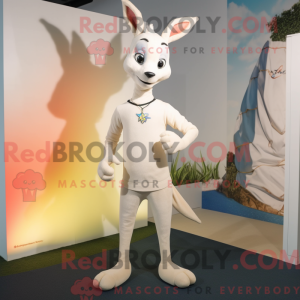White Kangaroo mascot...