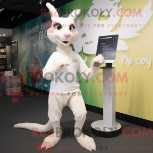 White Kangaroo mascot...