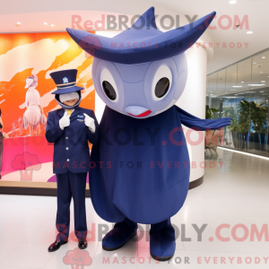 Navy Manta Ray mascot...