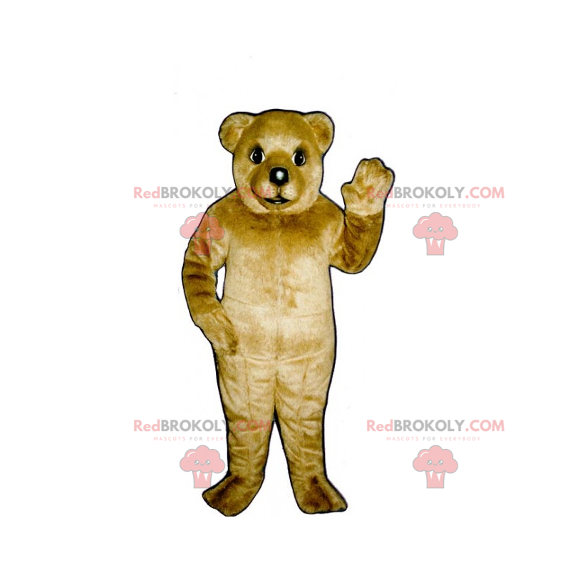 Lille brun bjørnemaskot - Redbrokoly.com