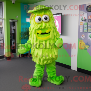 Postava maskota Lime Green...