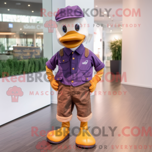 Máscara de pato roxo figura...